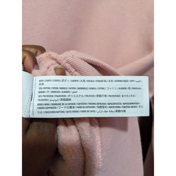 Hollister Women's Light Pink Pullover Hoodie Sweater South Cali Graphic Size L - Picture 5 of 9